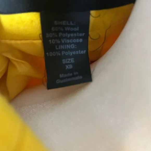 Moda International Sunny Yellow Pea Coat - Picture 3 of 4